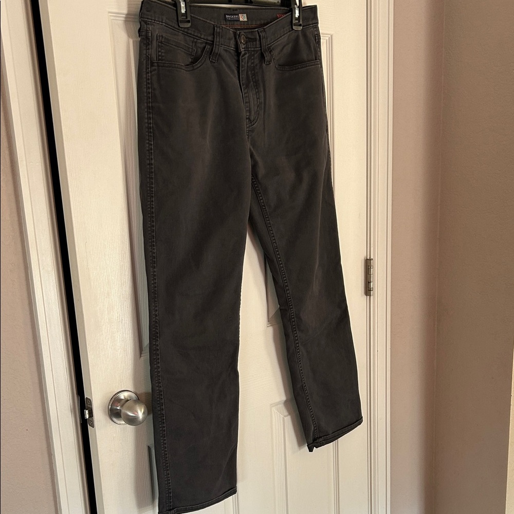 Dockers Men's Straight Leg Black Jeans